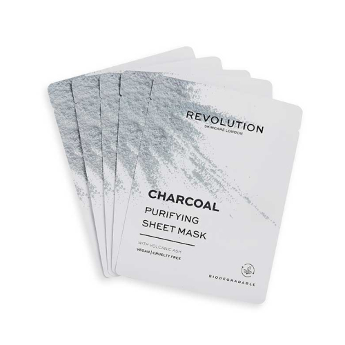 Revolution Skincare - Pack de 5 mascarillas con carbón