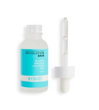 Revolution Skincare - Sérum hidratante con Alfa Arbutina y Ácido Hialurónico