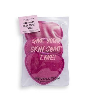 Revolution Skincare - Set de discos desmaquillantes Hearts Give Your Skin Some Love