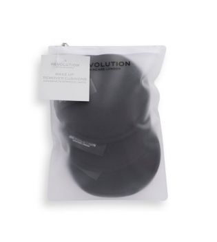 Revolution Skincare - Set de tres discos desmaquillantes reutilizables negros