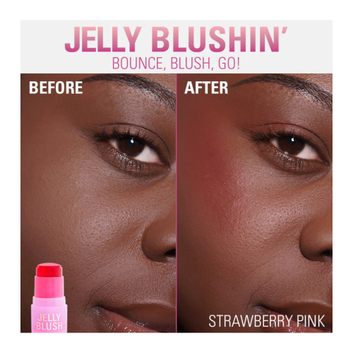 Revolution - Tinte para labios y mejillas en gelatina Jelly Blush - Strawberry Pink