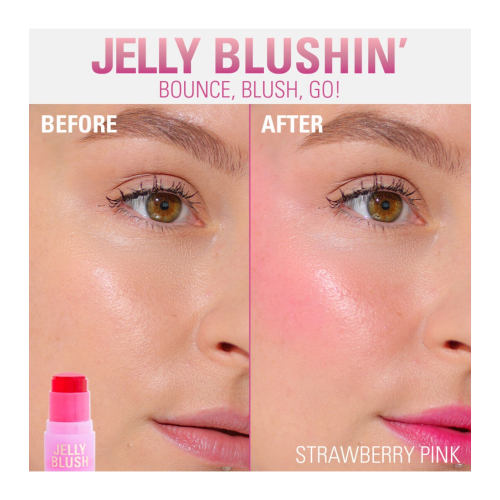 Revolution - Tinte para labios y mejillas en gelatina Jelly Blush - Strawberry Pink