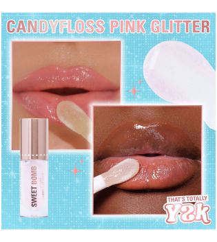 Revolution - *Y2K Baby* - Brillo de labios Sweet Bomb - Candyfloss Pink Glitter
