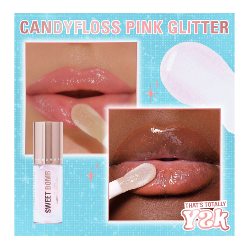 Revolution - *Y2K Baby* - Brillo de labios Sweet Bomb - Candyfloss Pink Glitter