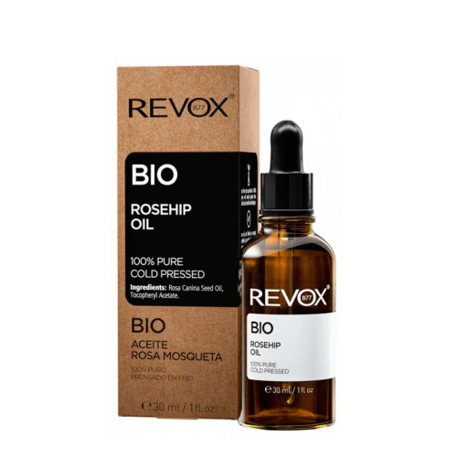 Revox - Aceite de rosa mosqueta 100% puro prensado en frío Bio