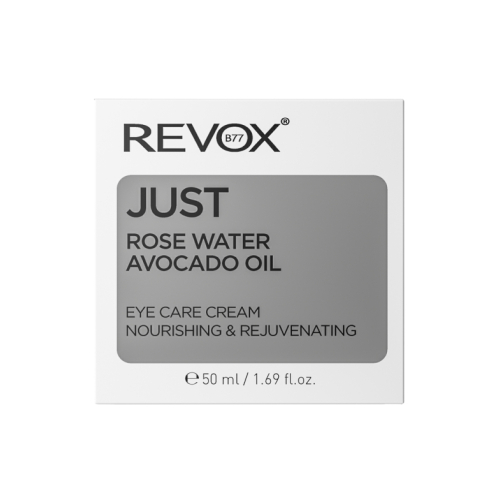 Revox - *Just* - Crema contorno de ojos Agua de Rosas y Aceite de Aguacate