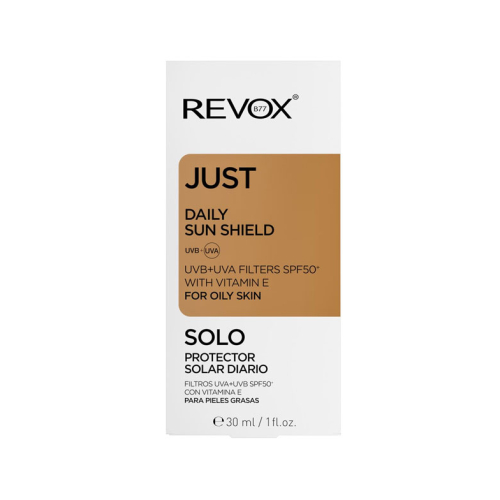 Revox - *Just* - Protector solar diario SPF50+ con vitamina E para piel grasa