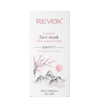 Revox - Mascarilla facial 3 minutos Ultra Hidratante Ritual Japonés