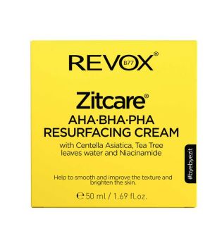 Revox - *Zitcare* - Crema rejuvenecedora AHA BHA PHA
