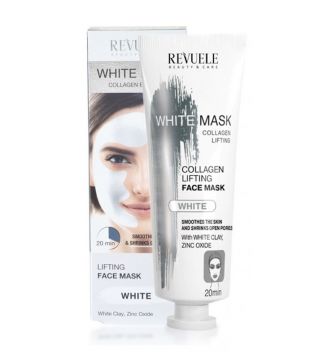 Revuele - Mascarilla facial blanca White Mask Collagen Express