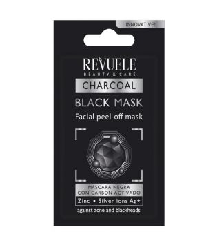 Revuele - Mascarilla facial negra de carbón activo peel off (15 ml)