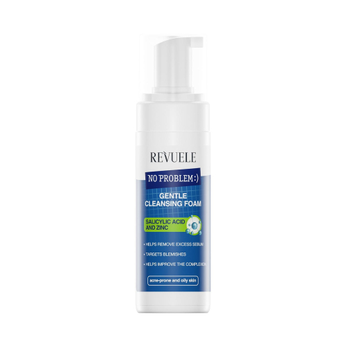 Revuele - *No Problem* - Espuma limpiadora facial suave con ácido salicílico y zinc - Pieles propensas a acné y grasas