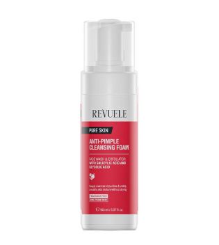 Revuele - *Pure Skin* -  Espuma limpiadora exfoliante anti-espinillas Anti-pimple cleansing foam