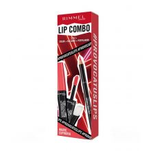 Rimmel London - Set de labios Lip Combo 3 en 1 Provocalips + Lasting Finish - Mauve Euphoria