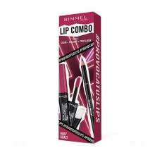 Rimmel London - Set de labios Lip Combo 3 en 1 Provocalips + Lasting Finish - Ruby Goals