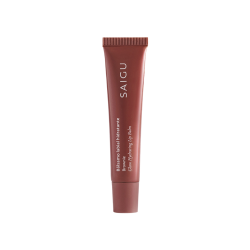 Saigu Cosmetics - Bálsamo labial hidratante efecto brillo - Brownie