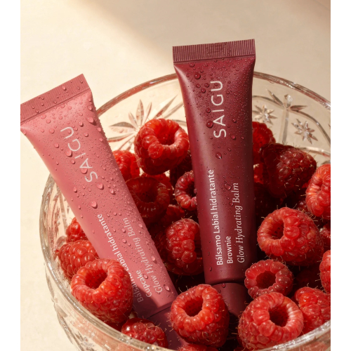 Saigu Cosmetics - Bálsamo labial hidratante efecto brillo - Brownie