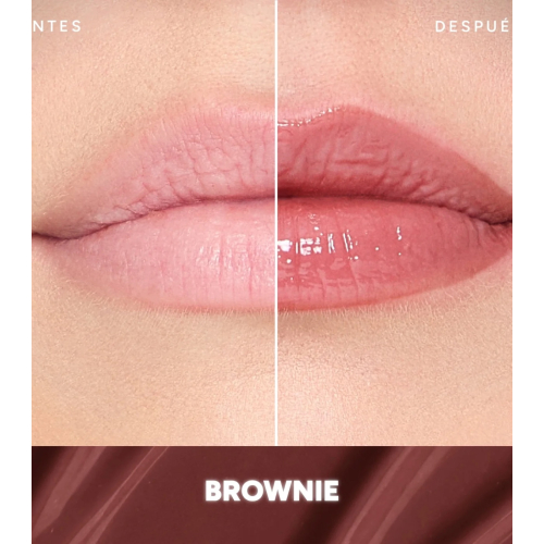 Saigu Cosmetics - Bálsamo labial hidratante efecto brillo - Brownie