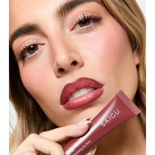 Saigu Cosmetics - Bálsamo labial hidratante efecto brillo - Brownie