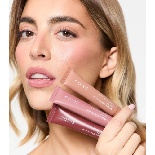 Saigu Cosmetics - Bálsamo labial hidratante efecto brillo - Caramel