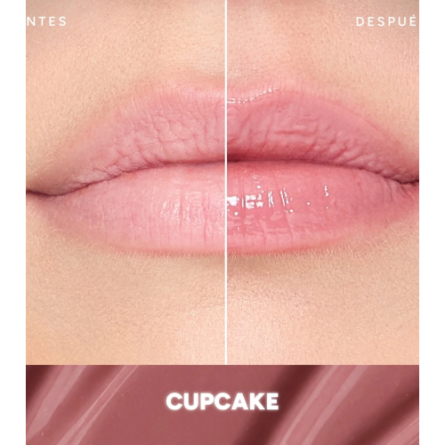 Saigu Cosmetics - Bálsamo labial hidratante efecto brillo - Cupcake