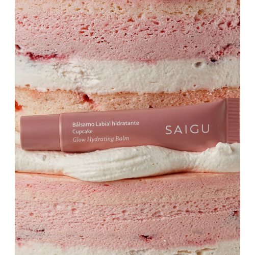 Saigu Cosmetics - Bálsamo labial hidratante efecto brillo - Cupcake
