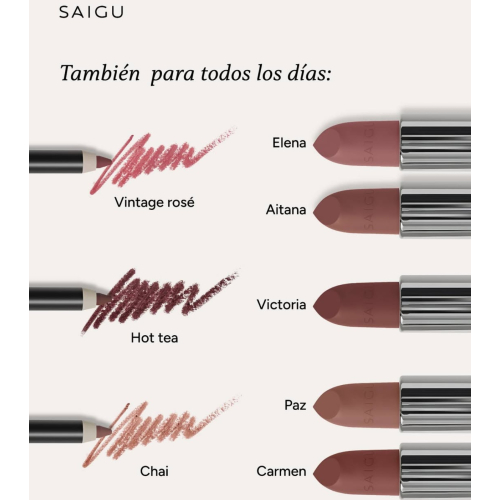 Saigu Cosmetics - Barra de labios Velvet - Gala
