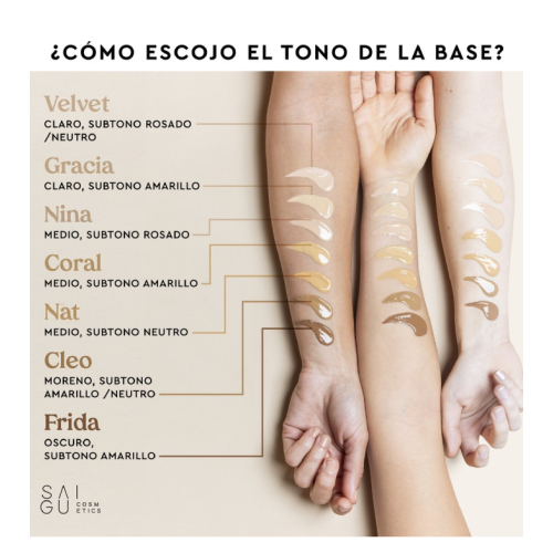 Saigu Cosmetics - Base de maquillaje fluida - Gracia