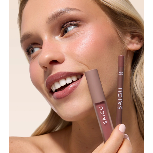 Saigu Cosmetics - Lápiz de labios Perfilado Sedoso - Dusty Nude