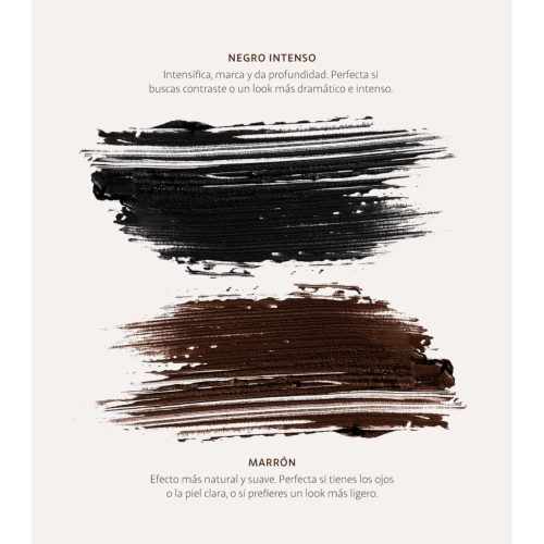 Saigu Cosmetics - Máscara de pestañas para ojos sensibles Click & Long - Amber