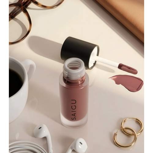 Saigu Cosmetics - Sombra de ojos líquida One Touch Matte - Muse