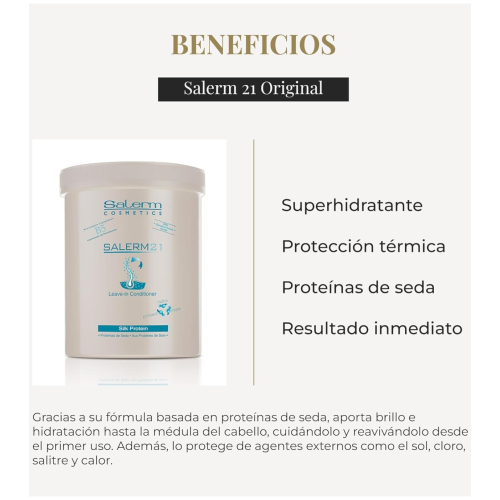 Salerm - *Salerm 21* - Acondicionador mascarilla Leave-in Silk Protein