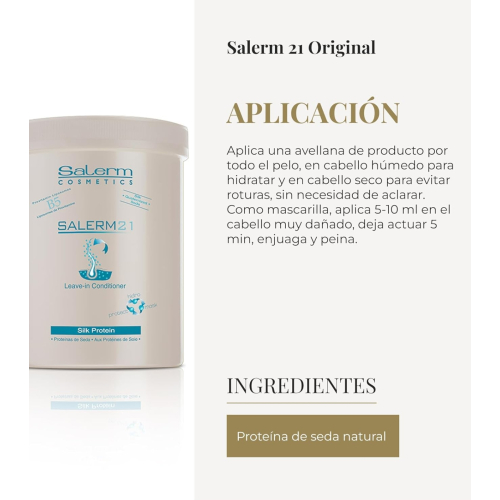 Salerm - *Salerm 21* - Acondicionador mascarilla Leave-in Silk Protein