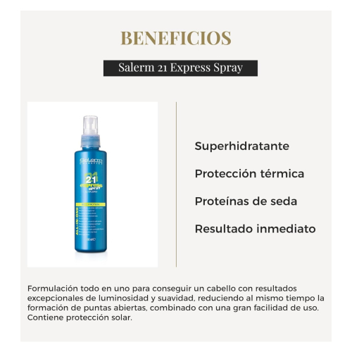 Salerm - *Salerm 21* - Mascarilla en spray Express Spray Silk Protein