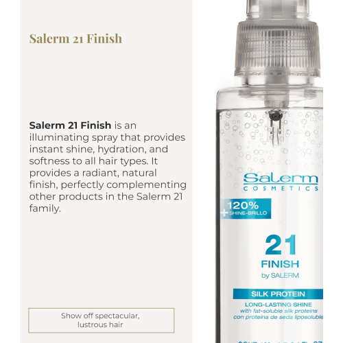 Salerm - *Salerm 21* - Spray de brillo con proteínas de seda Finish