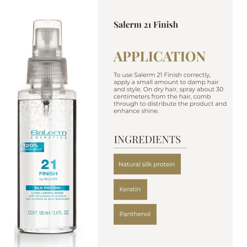 Salerm - *Salerm 21* - Spray de brillo con proteínas de seda Finish