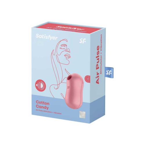 Satisfyer - Estimulador de clítoris Cotton Candy - Rojo