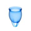 Satisfyer - Kit de copas menstruales Feel Confident (15 + 20 ml) - Azul oscuro