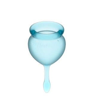 Satisfyer - Kit de copas menstruales Feel Good (15 + 20 ml) - Azul Claro