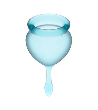 Satisfyer - Kit de copas menstruales Feel Good (15 + 20 ml) - Azul Claro