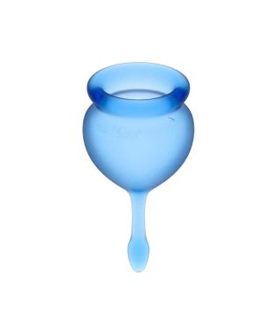 Satisfyer - Kit de copas menstruales Feel Good (15 + 20 ml) - Azul Oscuro