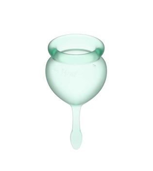 Satisfyer - Kit de copas menstruales Feel Good (15 + 20 ml) - Verde Claro