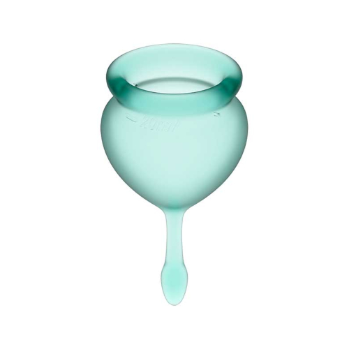 Satisfyer - Kit de copas menstruales Feel Good (15 + 20 ml) - Verde Oscuro