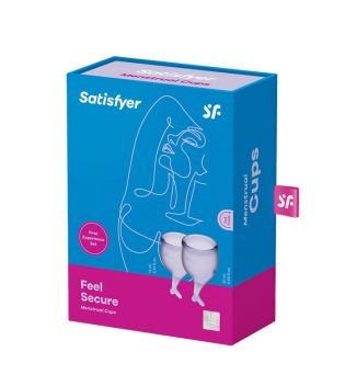Satisfyer - Kit de copas menstruales Feel Secure (15 + 20 ml) - Morado