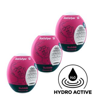 Satisfyer - Set de huevos masturbadores Hydro Active - Bubble