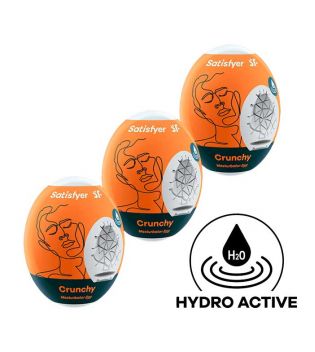 Satisfyer - Set de huevos masturbadores Hydro Active - Crunchy