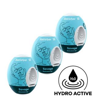 Satisfyer - Set de huevos masturbadores Hydro Active - Savage