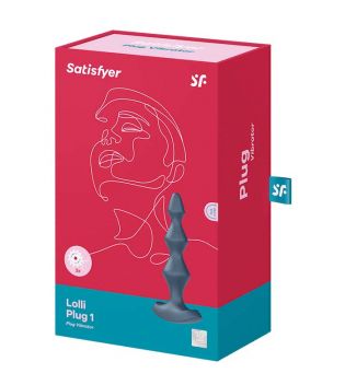 Satisfyer - Vibrador anal Lolli Plug 1 - Antracita