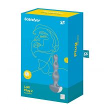 Satisfyer - Vibrador anal Lolli Plug 2 - Gris