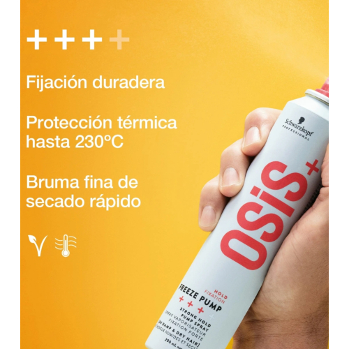 Schwarzkopf - *OSiS+* - Laca de fijación fuerte Freeze Pump